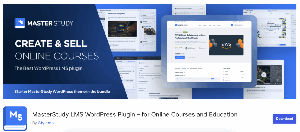 top LMS plugins, MasterStudy LMS, WordPress course builder